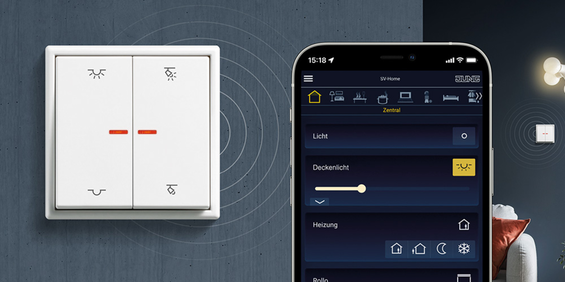 KNX RF Taster bei Elektro Bednarz in Nüdlingen